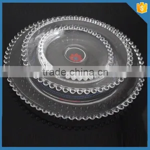 Wedding Used Wholesale Glass Beaded Charger Plate thumbnail-2