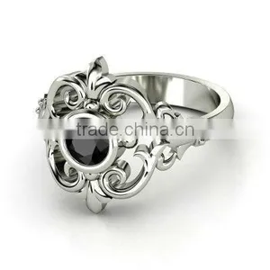 Designer Fine Gold Wedding and Engagement Ring thumbnail-1
