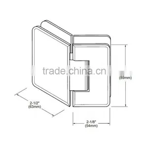 Hot Quality Double Side Hinge Glass Shower Door Hinges thumbnail-3
