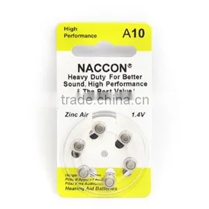 A10 1.4V 90mAh Hearing Aid Zinc Air Batteries. SaDFDSA thumbnail-1