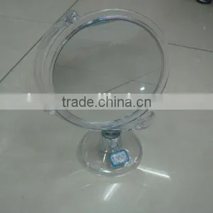 Transparent Plastic Round Shape Table Mirror Desktop Mirror thumbnail-1