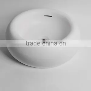 New Design Model Solid Surface Basin, Wall-hung Wash Sink, Stone Resin Wash Basin,Artificial Stone Washing Basin thumbnail-3