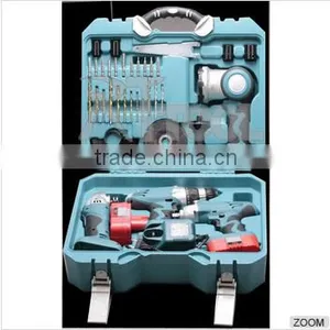 hz New Best Power Tool Sets Electrical Tool Set 4 in 1 Combo Kit ( Electric Drill ,angle Grinder,impact Wrench, Light ) thumbnail-1