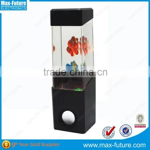 Hot Sales Led Dancing Water Show Speaker With Small Aquarium, LED Water Light Speaker With Dancing Fish thumbnail-3