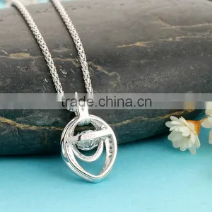 925 Sterling Silver Dancing Stone Jewellery Pendant SPG897W thumbnail-5
