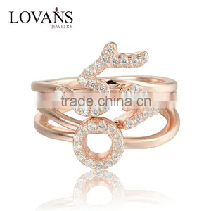 Fine Cheap Jewelry Rose Gold I Love You Ring For Women thumbnail-1