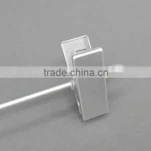 2016 Popular Light Weight Aluminium Silver Metal Clips Pants Hanger thumbnail-3