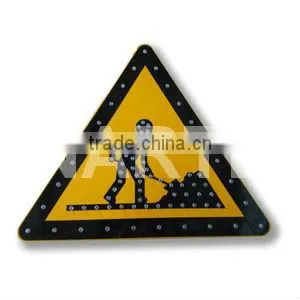 Aluminum Material Super Brightness Weather Proof Solar Traffic Sign thumbnail-2