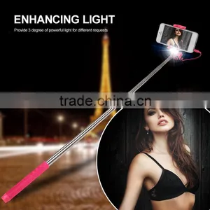 2015 Hot New Products Super Mini Selfie Stick With LED Flash Light, China Manufacturer thumbnail-5