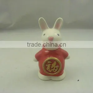 Ceramic Eletroplated Plutus Rabbit thumbnail-1