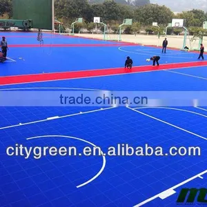 Interlocking Modular Basketball Court Floor, Outdoor Playground PP Mat Flooring thumbnail-2