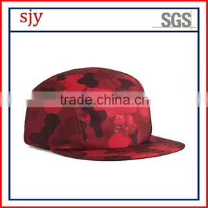100% Cotton Short Brim 5 Panel Baseball Girls Flat Cap thumbnail-1