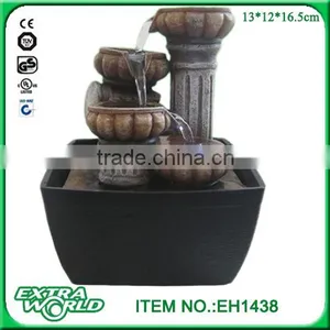 Modern Silhouette LED Indoor Tabletop Fountain Waterfall thumbnail-2