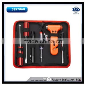 7pcs Emergency Car Tool Bag With Escape Hammer Tool thumbnail-1