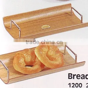 U-shape Design Wooden Bread Tray With Handle, Curved Shape Design Tray, Wooden Serving Tray, Design Tray, Handy Tray thumbnail-1