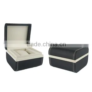 2015 Custom OEM Black Wooden Box For Watch Storage With Pillow thumbnail-1