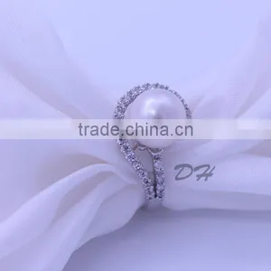Chocolate Gold Plating All Clear Chocolate Pearl Ring thumbnail-1