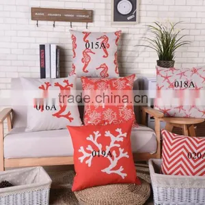 Linen/cotton Printed Cushion Cover Custom Printing Handmade Cushion Cover thumbnail-3