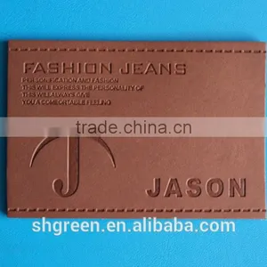 Fashion Design PU Fake Leather Patch for Denim thumbnail-4
