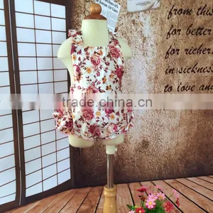 Europe Hot New Satin Sleeveless Baby Romper Suit Pants Wine Red Stomachers Children Climbing Roses thumbnail-1