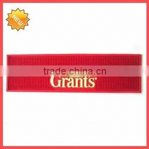 Eco-friendly Soft Silicone Pvc Logo Bar Rail Mats thumbnail-5