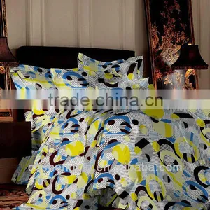 2014 Fashion 100% Polyester Brushed Bedding Fabric for Home Textile With Round Pattern thumbnail-1