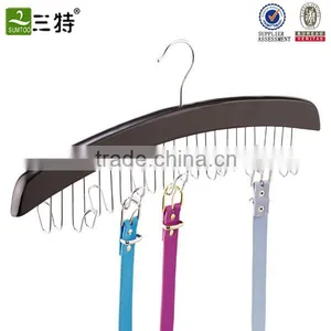 Hot Sale Cheap Wooden Rotating Tie Hanger thumbnail-1