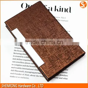 PU Leather Business Name Card Holder With Customizing Brand Label thumbnail-2