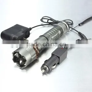 Cheap 2000lm 3 Mode Waterproof Lotus Head LED Flashlight Suit Gray thumbnail-6
