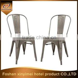 Colorful Fashion Stacking Dining Metal Chair thumbnail-2