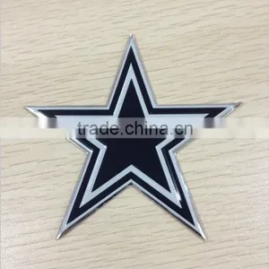 White Star Shaped Metal Sticker thumbnail-1