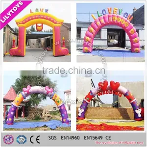 Different Kinds Cheap Promotion Decoration Wedding Arch/inflatable Arch With Free Beautiful Logo thumbnail-1