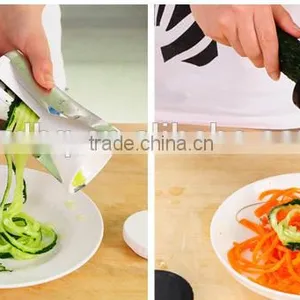 2016 Easy Use Manual Grip Veggie Spaghetti Maker , Custom Logo Vegetable Spiral Slicer , Update Improved Spiralizer Dishwasher thumbnail-2