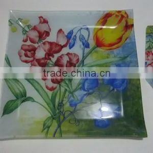 Salad Glass Bowl and Plate,glass Plate,hot Bending Glass Plate,high Quality Plate Made in Zibo City Shandong China thumbnail-1