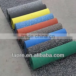 Free Sample!!Hot Sales!!non-toxic Rubber Roll Gym Flooring, Fitness Center Rubber Flooring Roll, Gym Rubber Floor thumbnail-1
