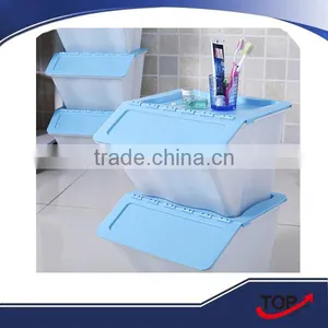 Large Volume Plastic Foldable Storage Boxes for Bathroom Ware thumbnail-1