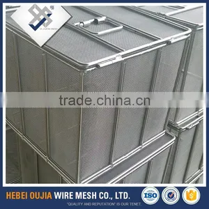 Contemporary Full Stainless Steel Wire Mesh Basket Strainer With Lid for Food thumbnail-6