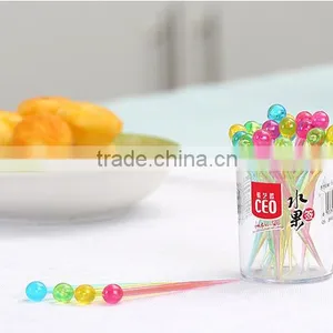 Reusable Plastic Food Fruit Dessert Cupcake Picks Set thumbnail-1