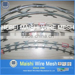 Razor Wire Concertina Wire Topping Security Fence thumbnail-1