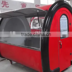 New Condition Hamberger Street Mobile Hand Push Food Cart for Sale thumbnail-3