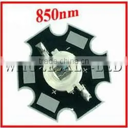 VANQ High Power Leds 1w 3w 850nm 940nm for CCTV Camera Singal Vision thumbnail-1