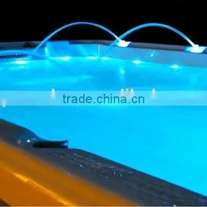 Wonderful Design Acrylic Outdoor Swimming Pool/swim Spa With Massage Area SRP-650 thumbnail-6