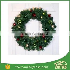 Moss Ball Mixed Pine Artificial Christmas Wreath Decorative thumbnail-4