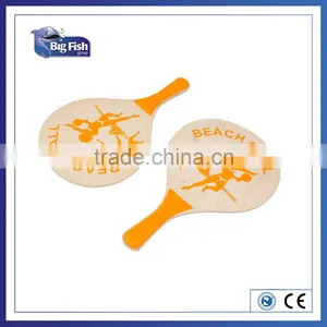 Beach Rackets Set Paddle Racket Tennis Wooden Beach Summer Sports thumbnail-1