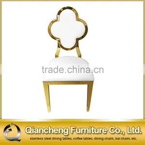 Leather Back Armless Wedding Party Modern Chair thumbnail-1