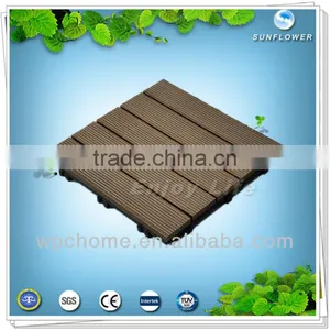 Sunflower WPC Decking Tiles in Garden thumbnail-1