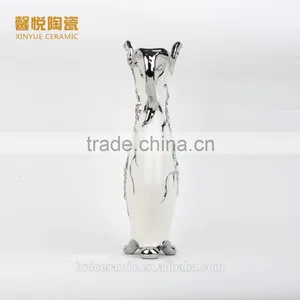 Wholesale Dinner Plate/ceramic Material Vase Electroplate Silvery thumbnail-2