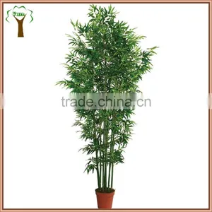 Artificial Bamboo Sticks With Leaves for Indoor Decoration thumbnail-1