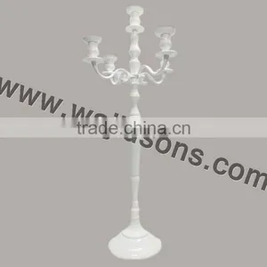 White Candelabra Centerpieces Wedding thumbnail-1