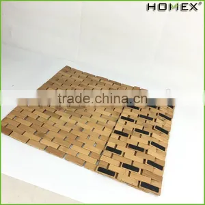Bamboo Non Slip Shower Mat/ Wood Shower Mat Homex-BSCI thumbnail-1